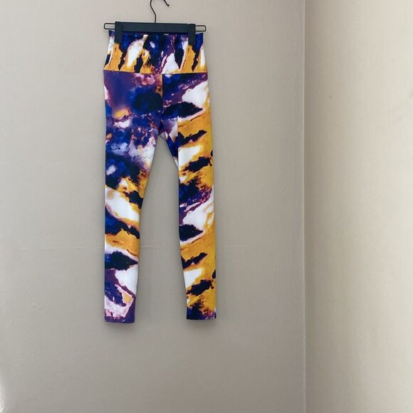 Agstract Apparel Lotus Leggings Size XS Colorful Athletic Yoga Exclusive Print - Picture 3 of 7